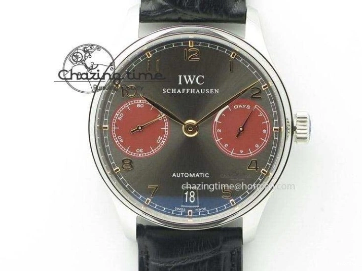 MIROTIME 0416 Portuguese Chrono RG IW371480 ZF 1:1 Best Edition White Dial On Brown Leather Strap A7750 V HighPerformance 7266